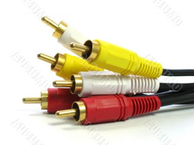 RCA-style A/V cables