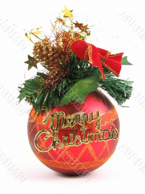 Red christmas ball