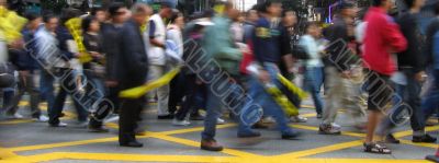 People walking