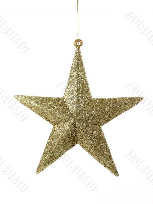 Golden christmas star