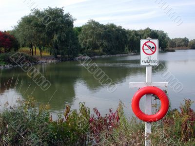 no swimming