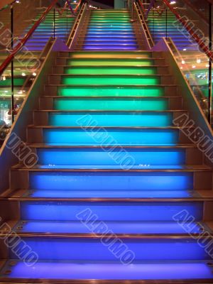 Colourful stairs