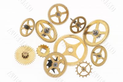 gold-coloured cogwheels