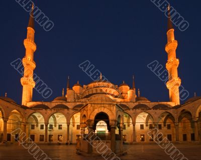 Blue Mosque at Night