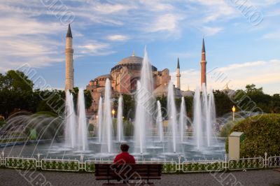 people near Hagia Sophia