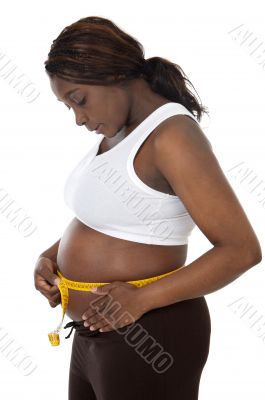 Attractive pregnant woman
