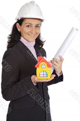 Attractive lady architect