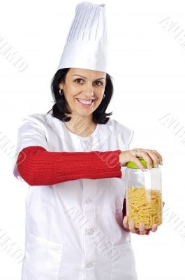 attractive cook woman