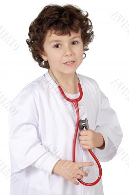 Adorable future doctor