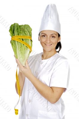 happy attractive cook woman
