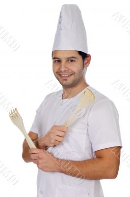 happy attractive cook