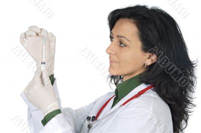 attractive lady doctor