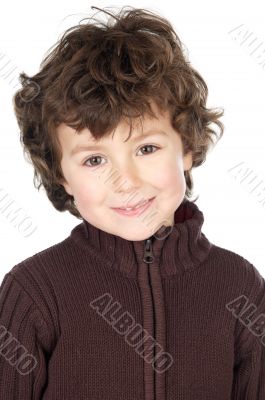 adorable happy boy smiling
