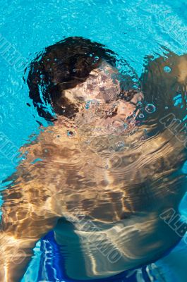 swimmer in swimming pool