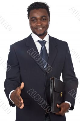 attractive african businessman