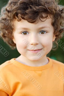 adorable happy boy smiling