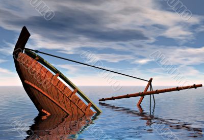 sinking ship