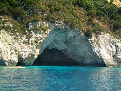 Sea cave on Paxos