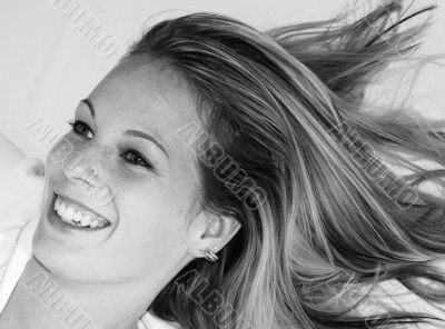 laughing