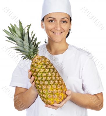 happy attractive cook woman