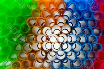 Multicolor drinking straws