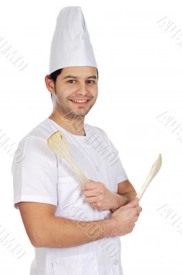 happy attractive cook