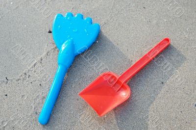 Beach Toys in the sand