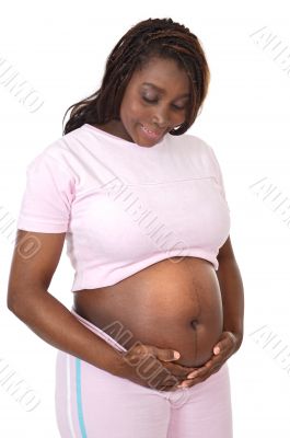Attractive pregnant woman