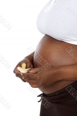 attractive pregnant woman
