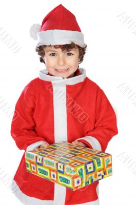 Adorable boy in christmas