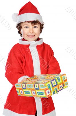 Adorable boy in christmas