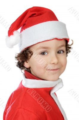 Adorable boy in christmas