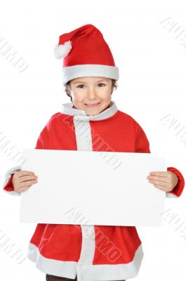Adorable boy in christmas