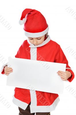 Adorable boy in christmas