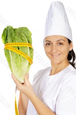 happy attractive cook woman