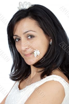 attractive lady just married