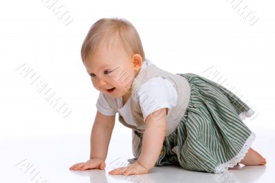 crawling baby