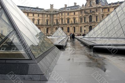 At Louvre Entrance