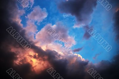 vanilla sky in horror style