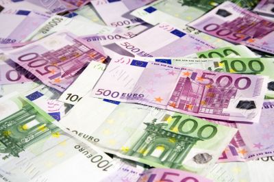 Various Euro Banknotes