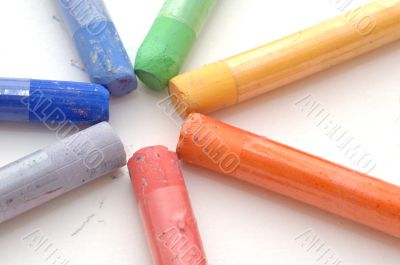 Group of Soft Pastels isolated