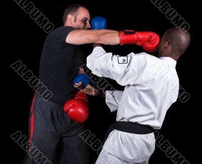 Kickboxing versus karate