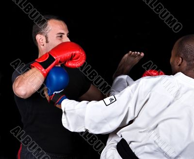 Kickboxing versus karate