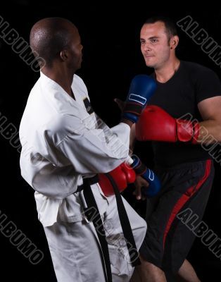 Kickboxing versus karate