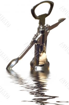 corkscrew with bottle