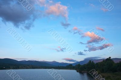 Sunrise over the lake