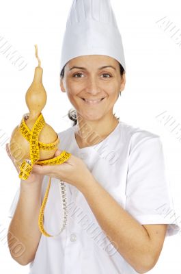 happy attractive cook woman