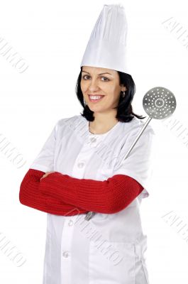 attractive cook woman