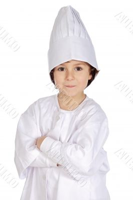 Adorable future cook