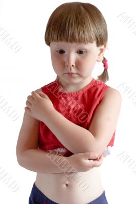 Sad little girl